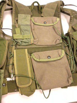 OD Green Old gen BHI Tac vest with pouches and belt (1).jpg