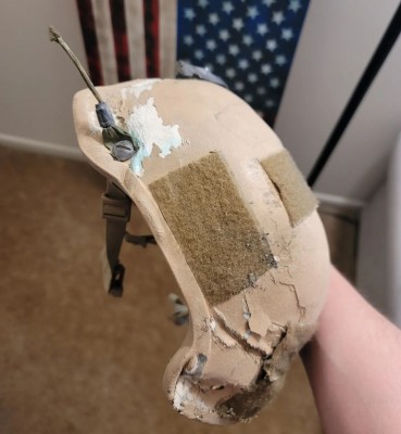 Crushed devgru helmets MSA 2001.jpg