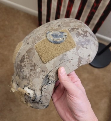 Crushed devgru helmets Aor1 maritime 2011 dom 2.jpg